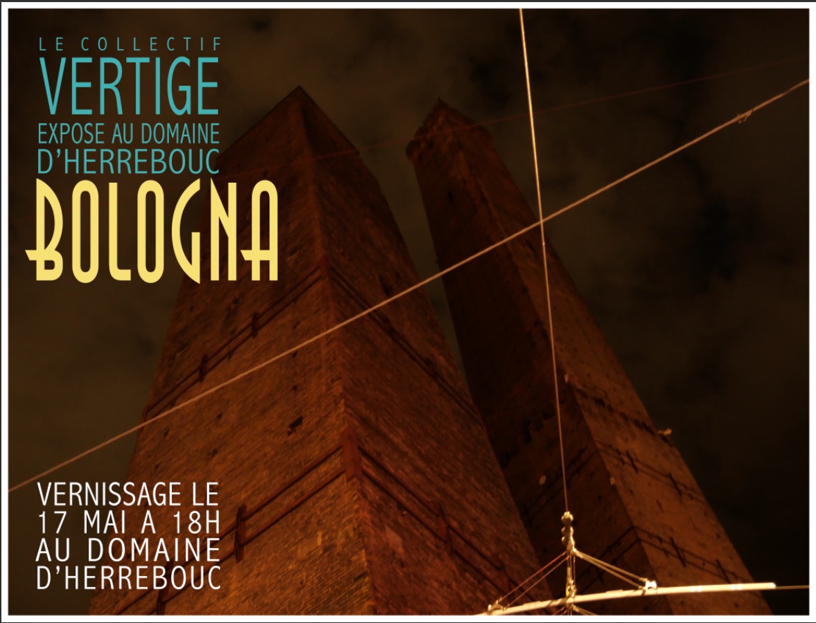 affiche expo bologna du collectif vertige à Herrebouc