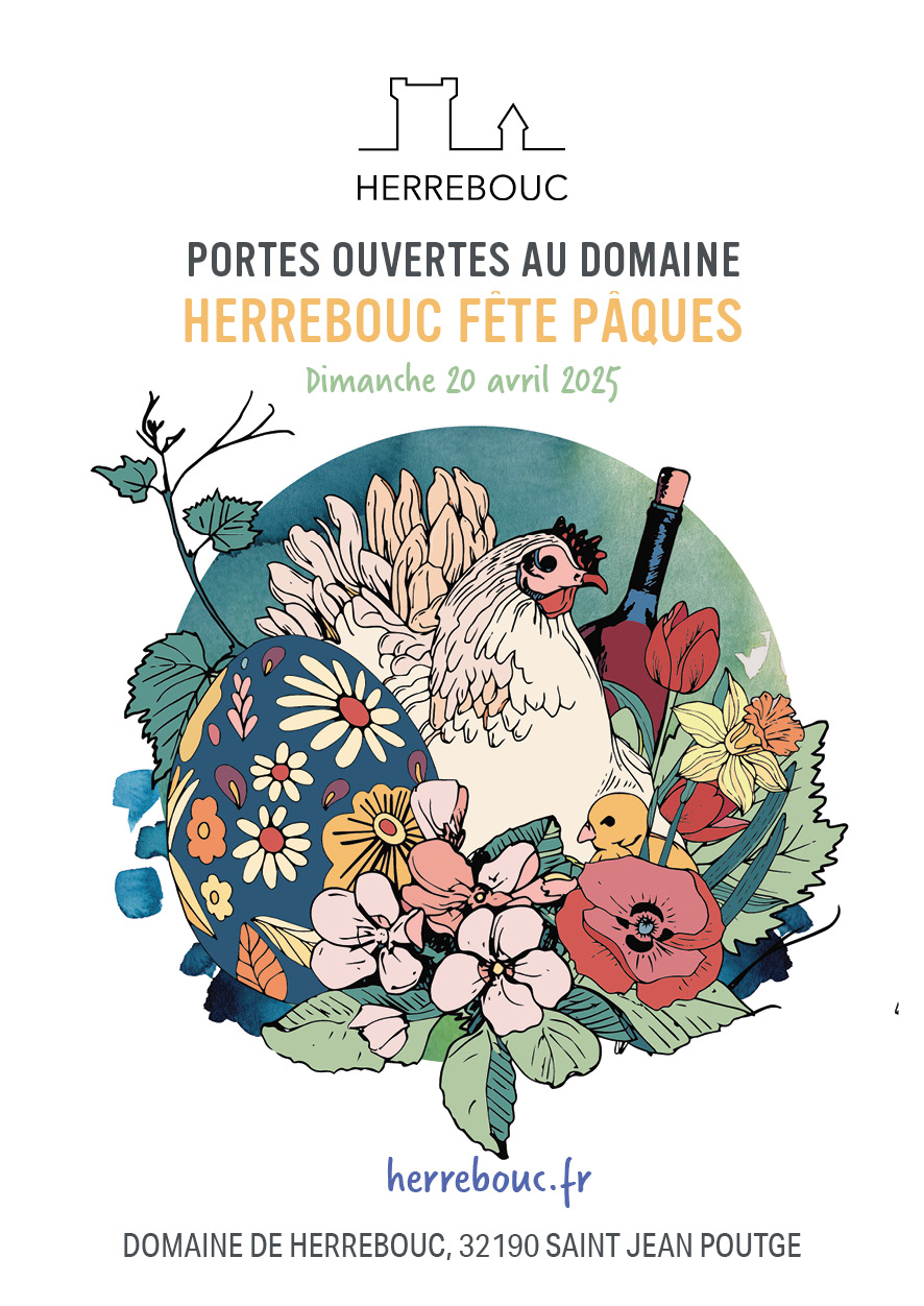 flyer-paques-2025-A5 visuel portes ouverte de pâques à Herrebouc 2025
