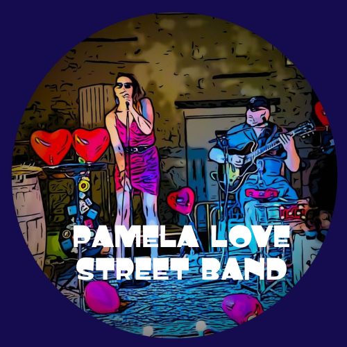 Logo pamela love street band - rock'n soul tout terrain