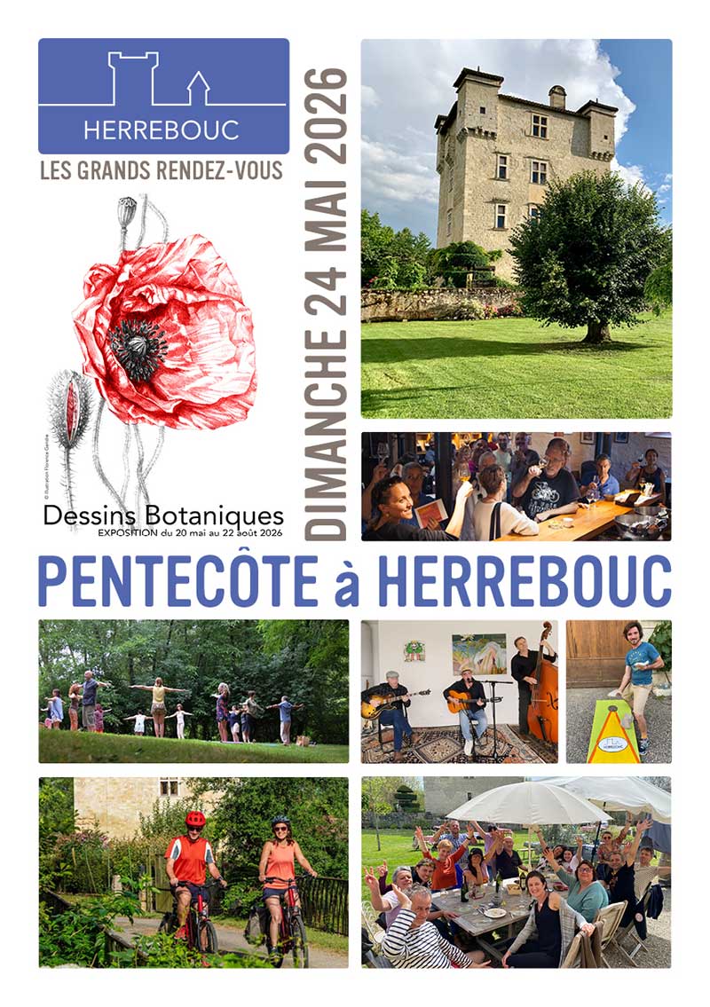 Flyer de la journée porte ouverte Pentecôte à Herrebouc